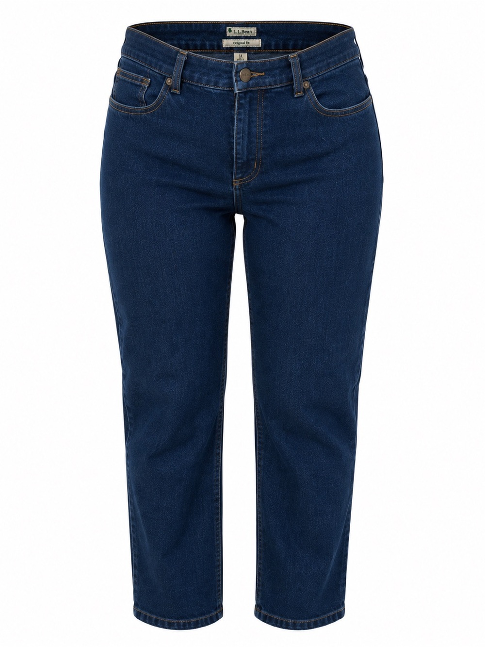 L.L. Bean Women's Vintage Dark Blue Straight-Leg Jeans